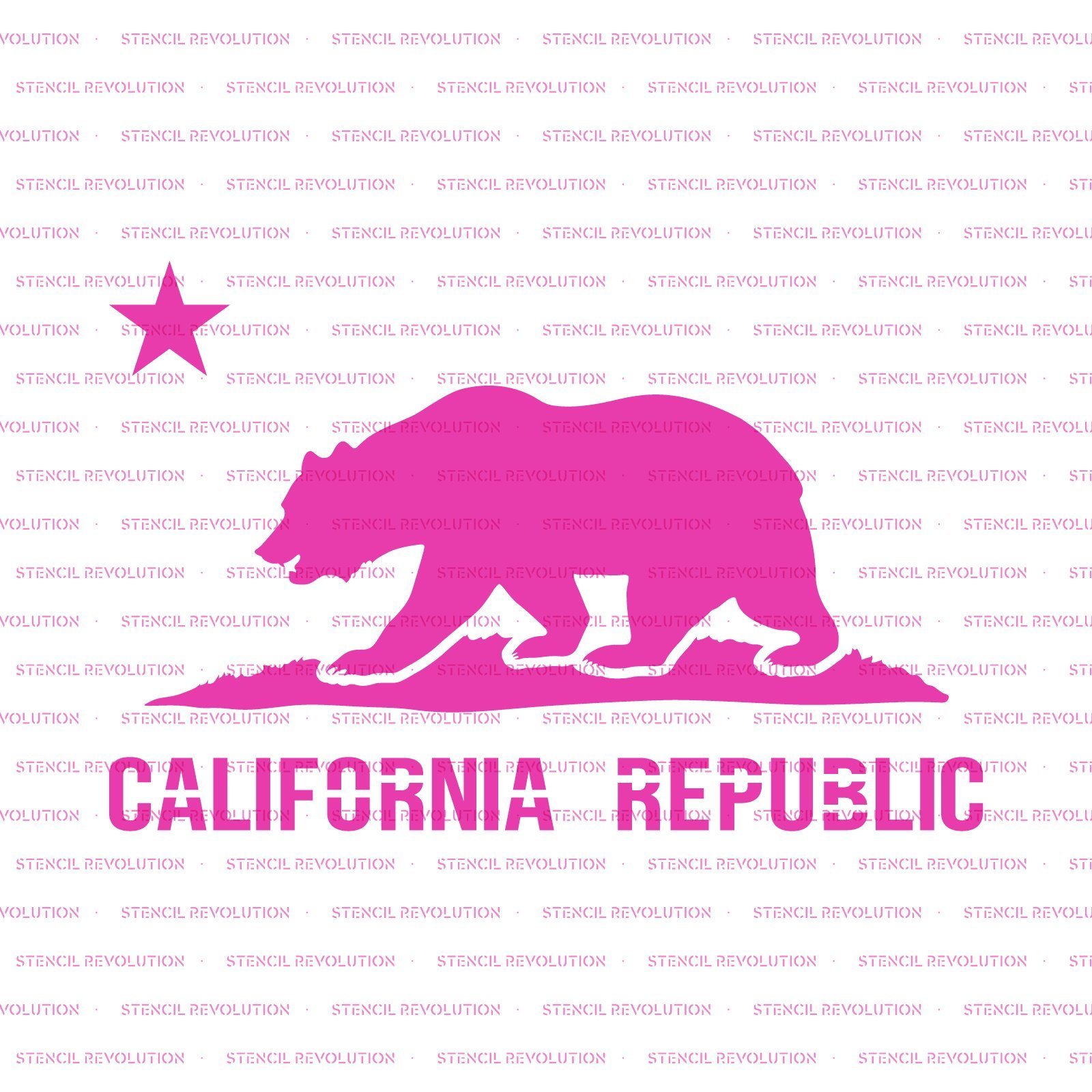 Amazon.co.jp: カリフォルニア州旗ステンシル - カリフォルニア州旗